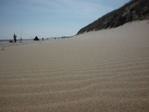 fishing quiet so looking at the fine sand