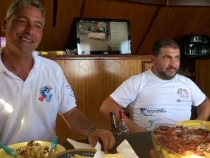 Lunch break on our boat