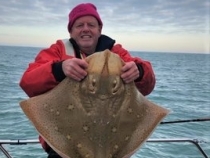 Ray Barron Boat Caught Blonde Ray 22lb 8oz 2019